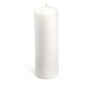 ZEST CANDLE CPZ-047-12 3 x 9 in. White Pillar Candles, 12PK CPZ-047_12